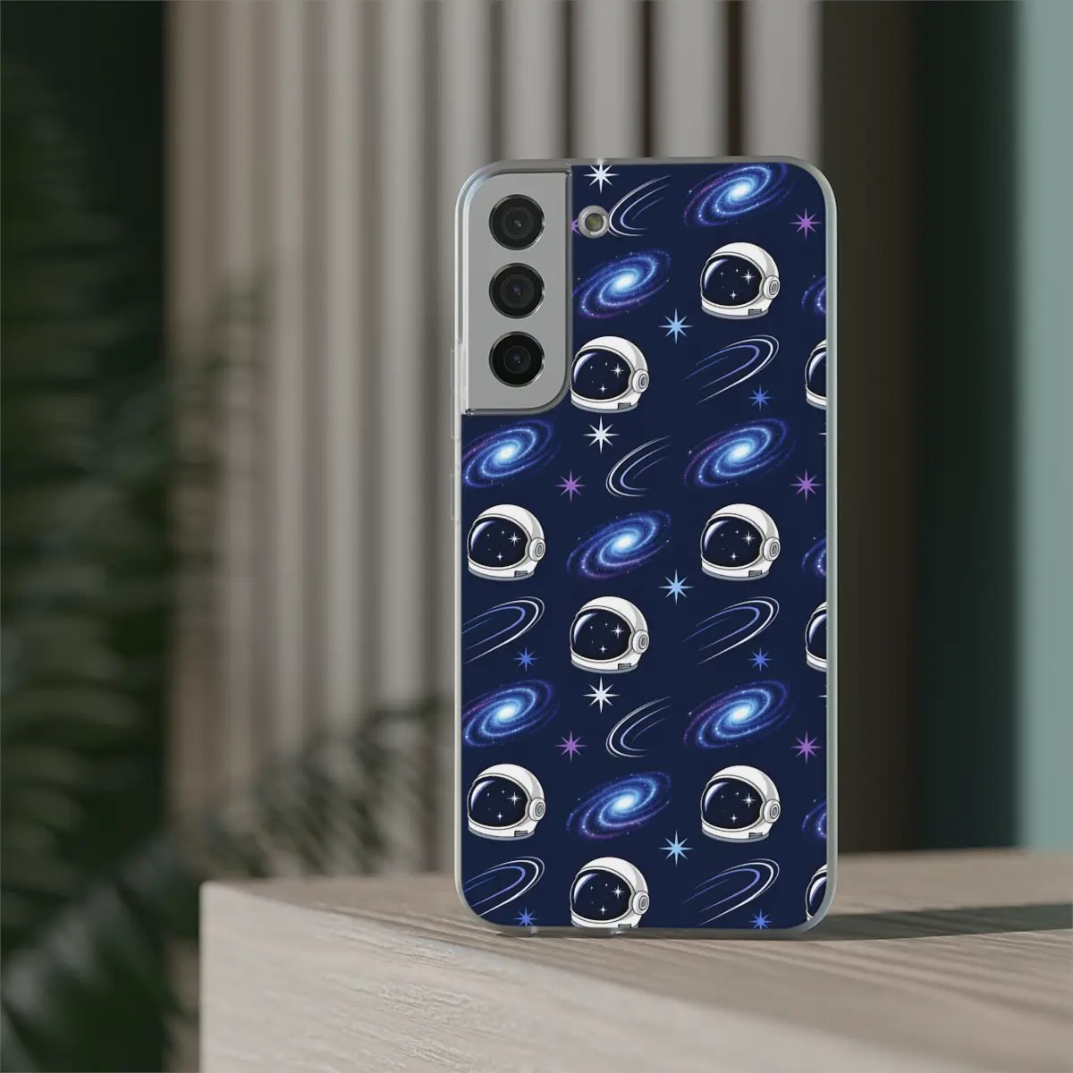Space Helmets Flexi Phone Case Space Helmets Flexi Phone Case