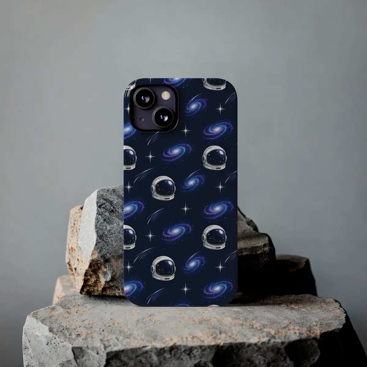 Space Helmets Slim Phone Case Space Helmets Slim Phone Case