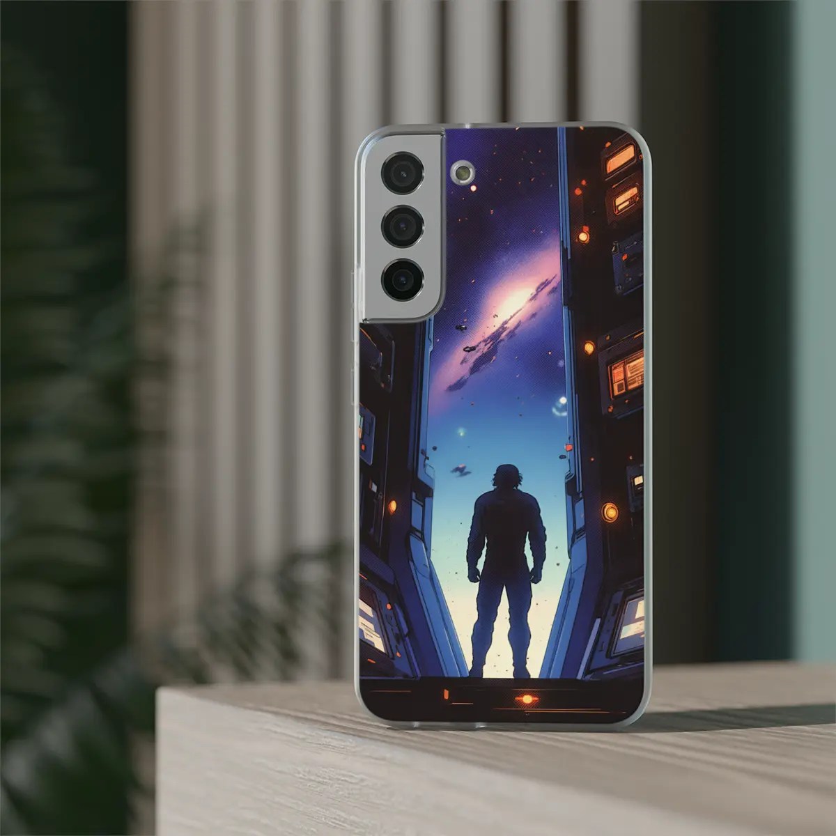 Space Pilot Flexi Phone Case Space Pilot Flexi Phone Case
