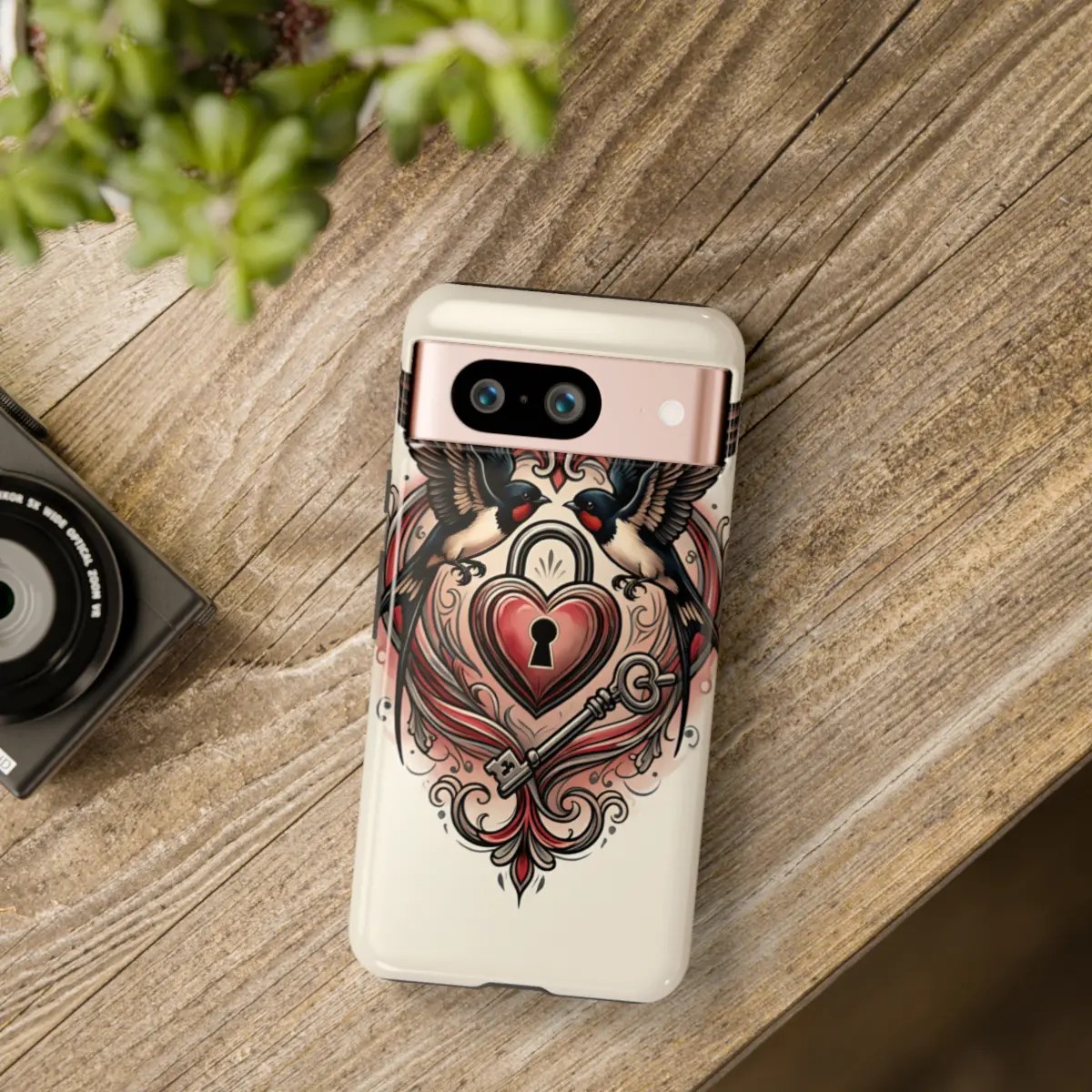 Swallow Heart LockTough Phone Case Swallow Heart LockTough Phone Case