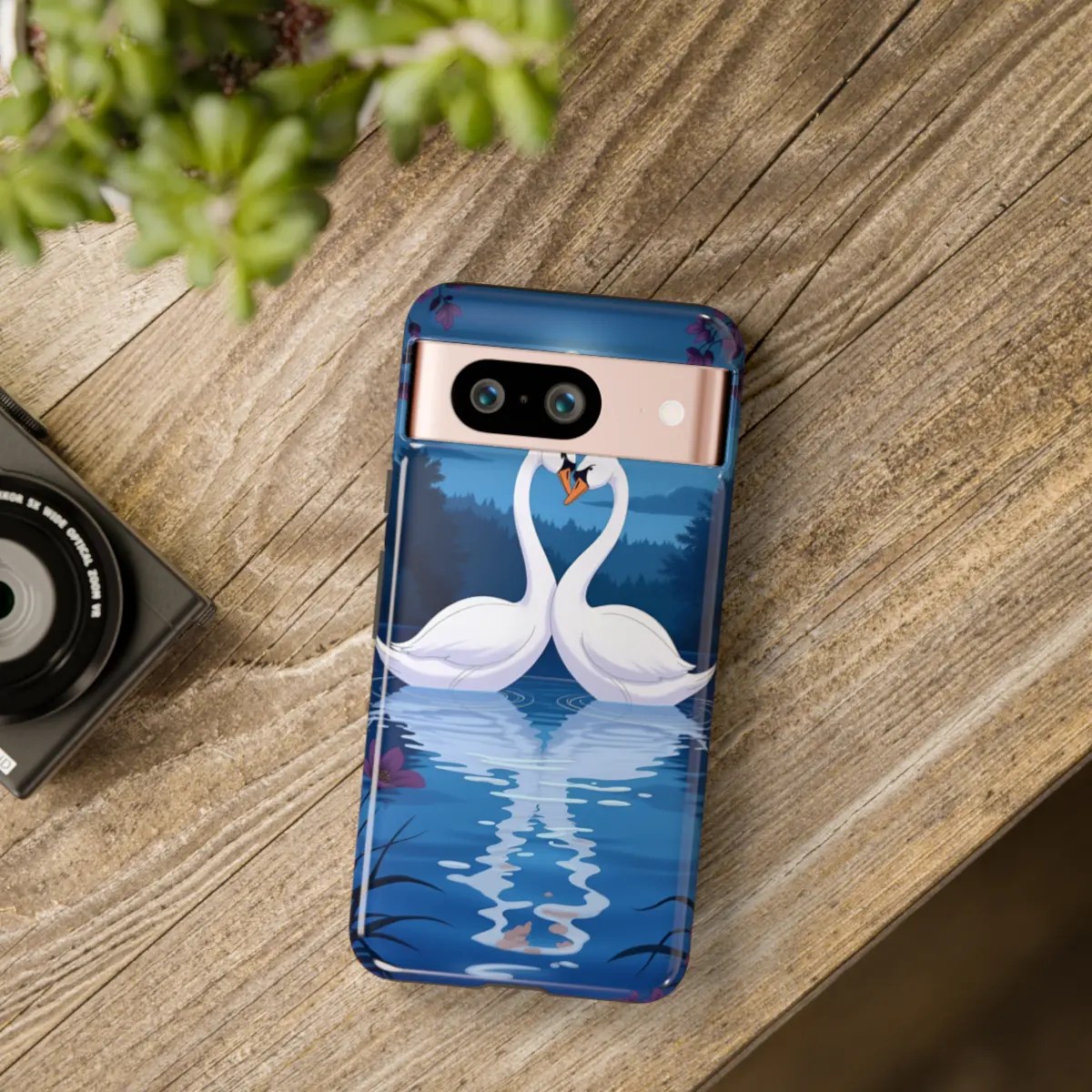 Swan Heart LakeTough Phone Case Swan Heart LakeTough Phone Case