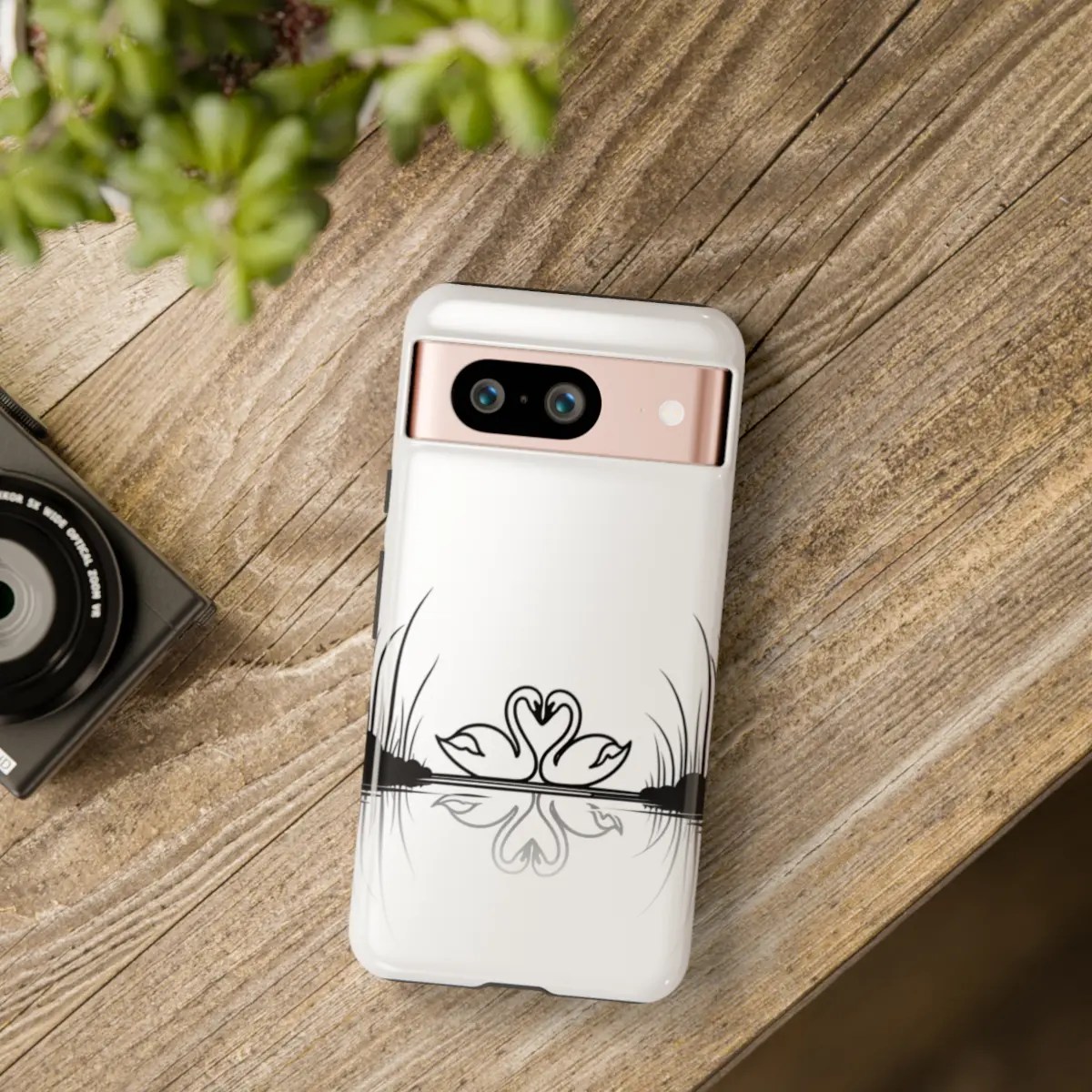 Swan Heart PairTough Phone Case Swan Heart PairTough Phone Case