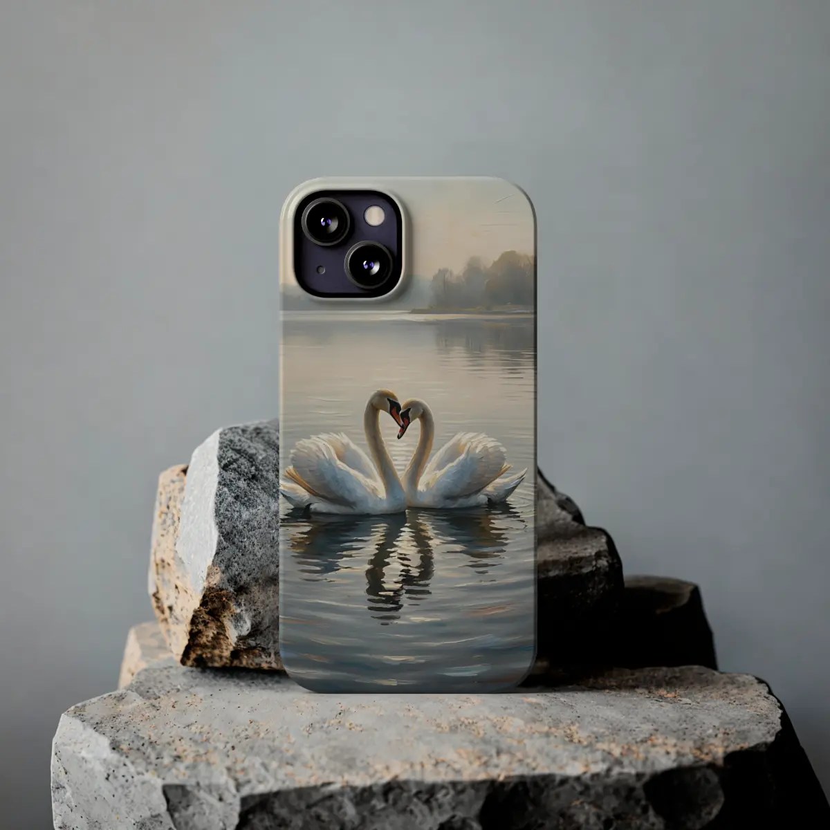 Swan Lake Calm Slim Phone Case Swan Lake Calm Slim Phone Case