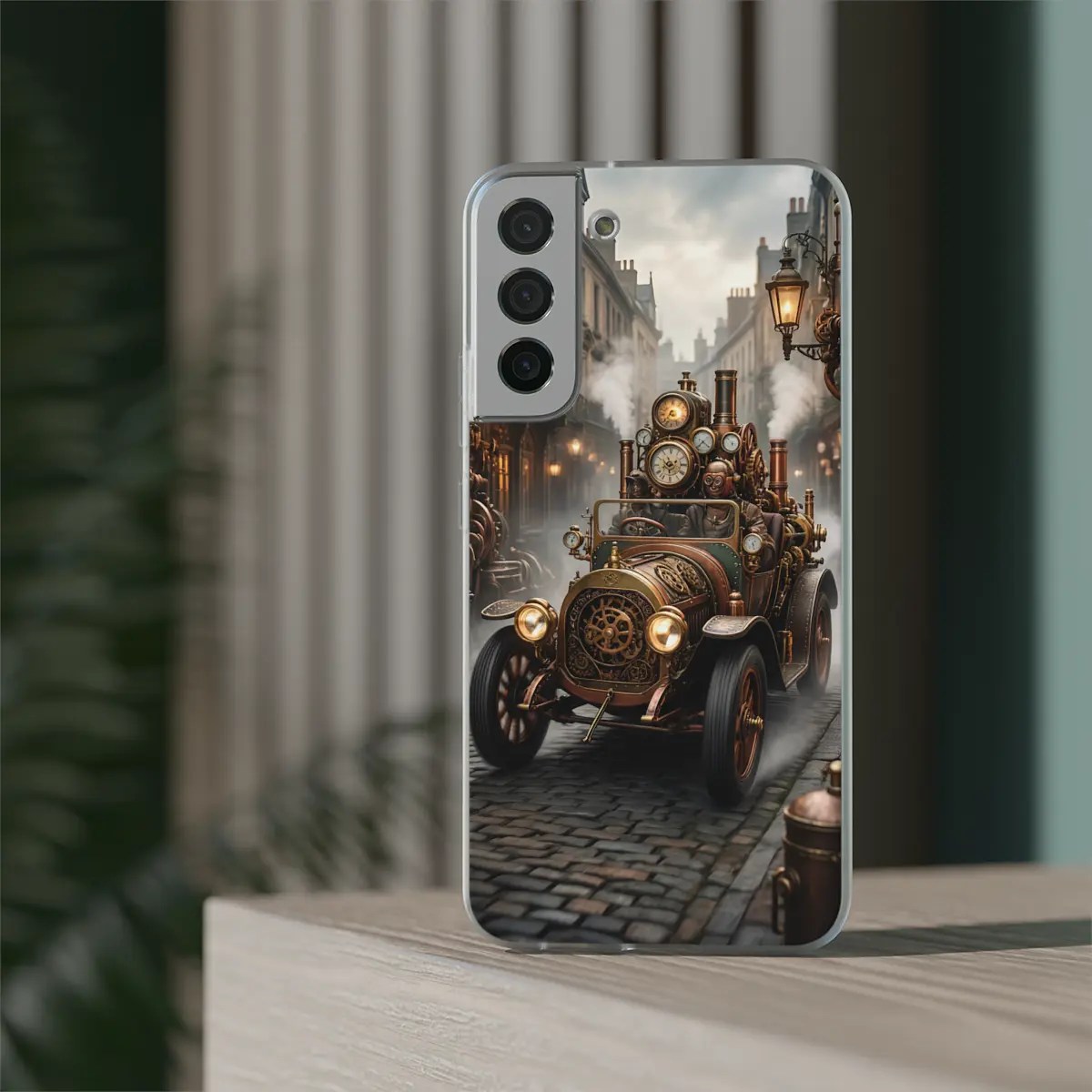 Steam Car Chase Flexi Phone Case Steam Car Chase Flexi Phone Case