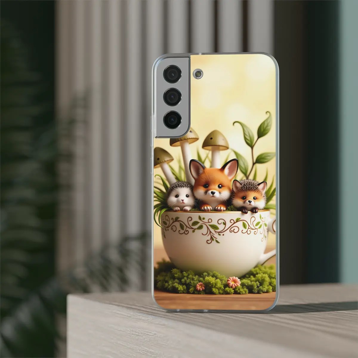 Teacup Woodland Flexi Phone Case Teacup Woodland Flexi Phone Case