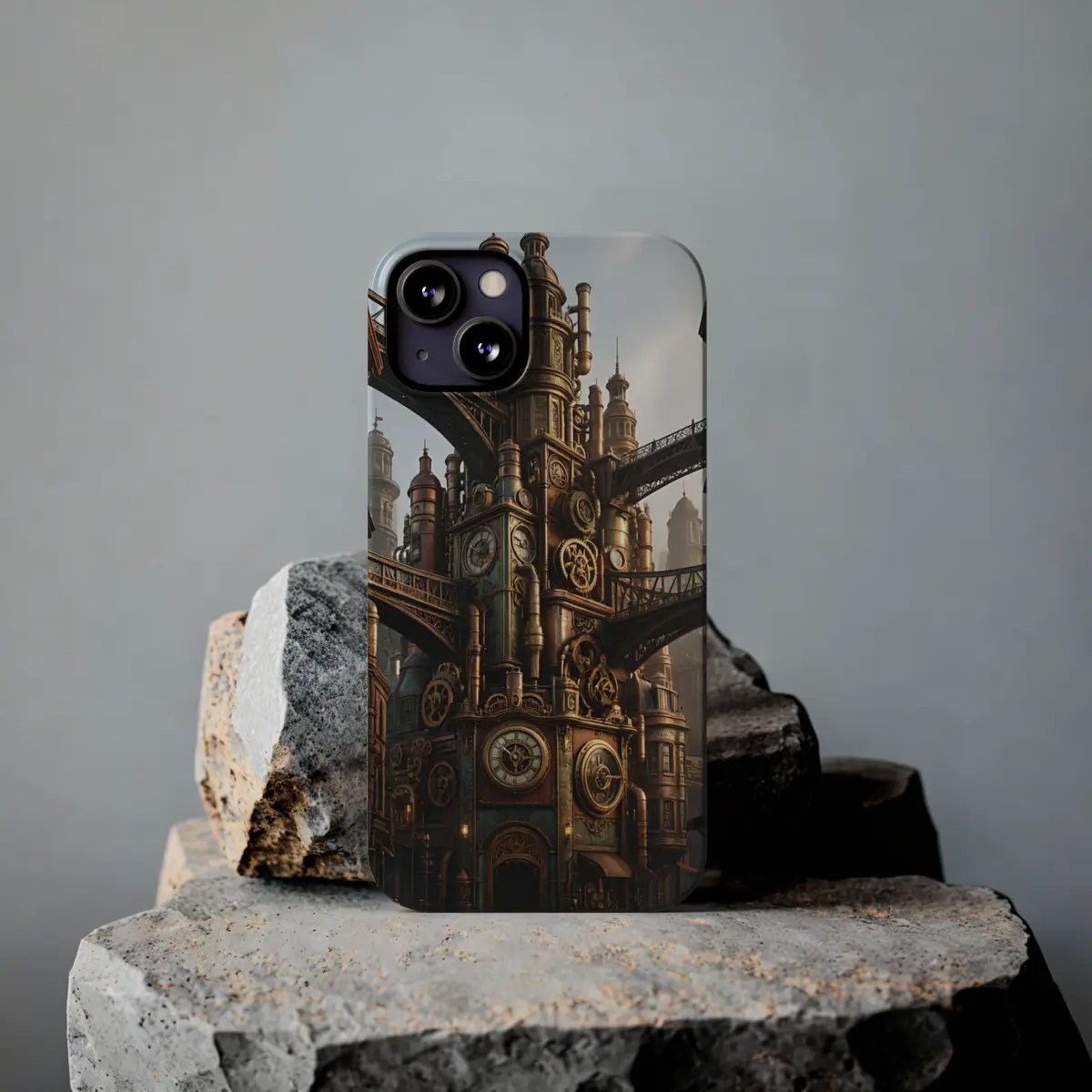 Steampunk Skyline Slim Phone Case Steampunk Skyline Slim Phone Case