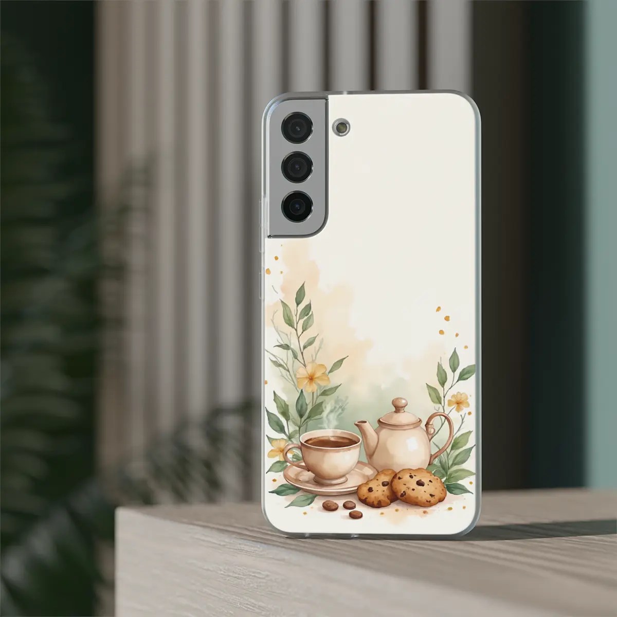 Tea Snack Vignette Flexi Phone Case Tea Snack Vignette Flexi Phone Case
