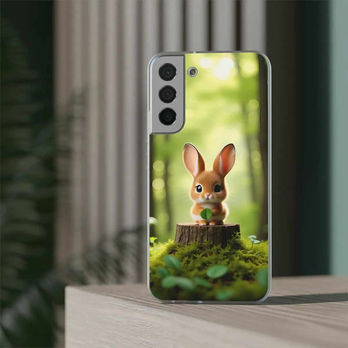 Tiny Rabbit Leaf Flexi Phone Case Tiny Rabbit Leaf Flexi Phone Case