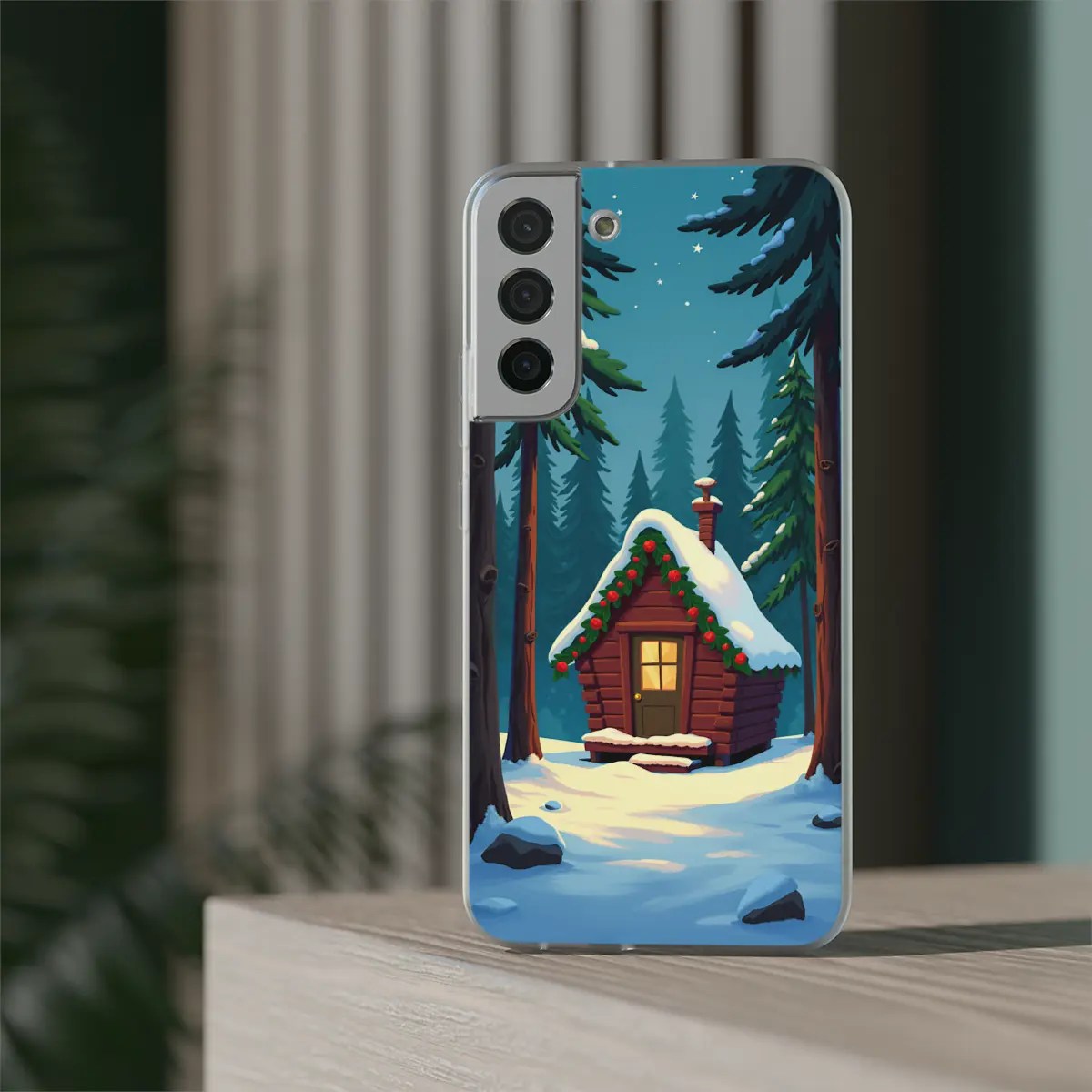 Winter Cabin Flexi Phone Case Winter Cabin Flexi Phone Case