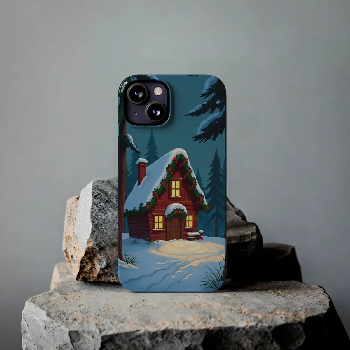 Winter Cabin Slim Phone Case Winter Cabin Slim Phone Case