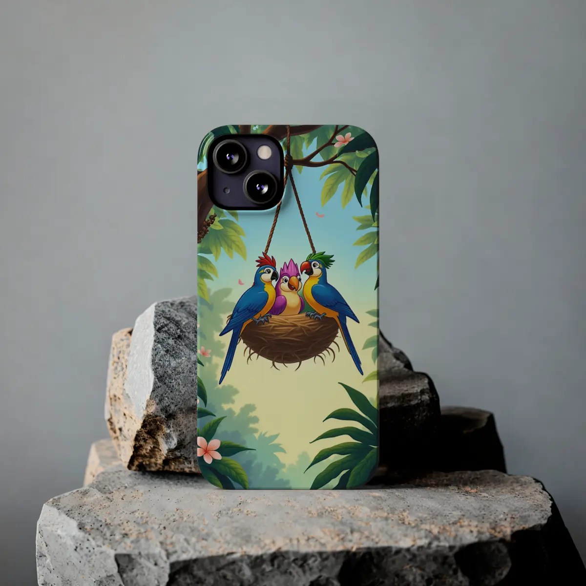 Tropical Birds Slim Phone Case Tropical Birds Slim Phone Case