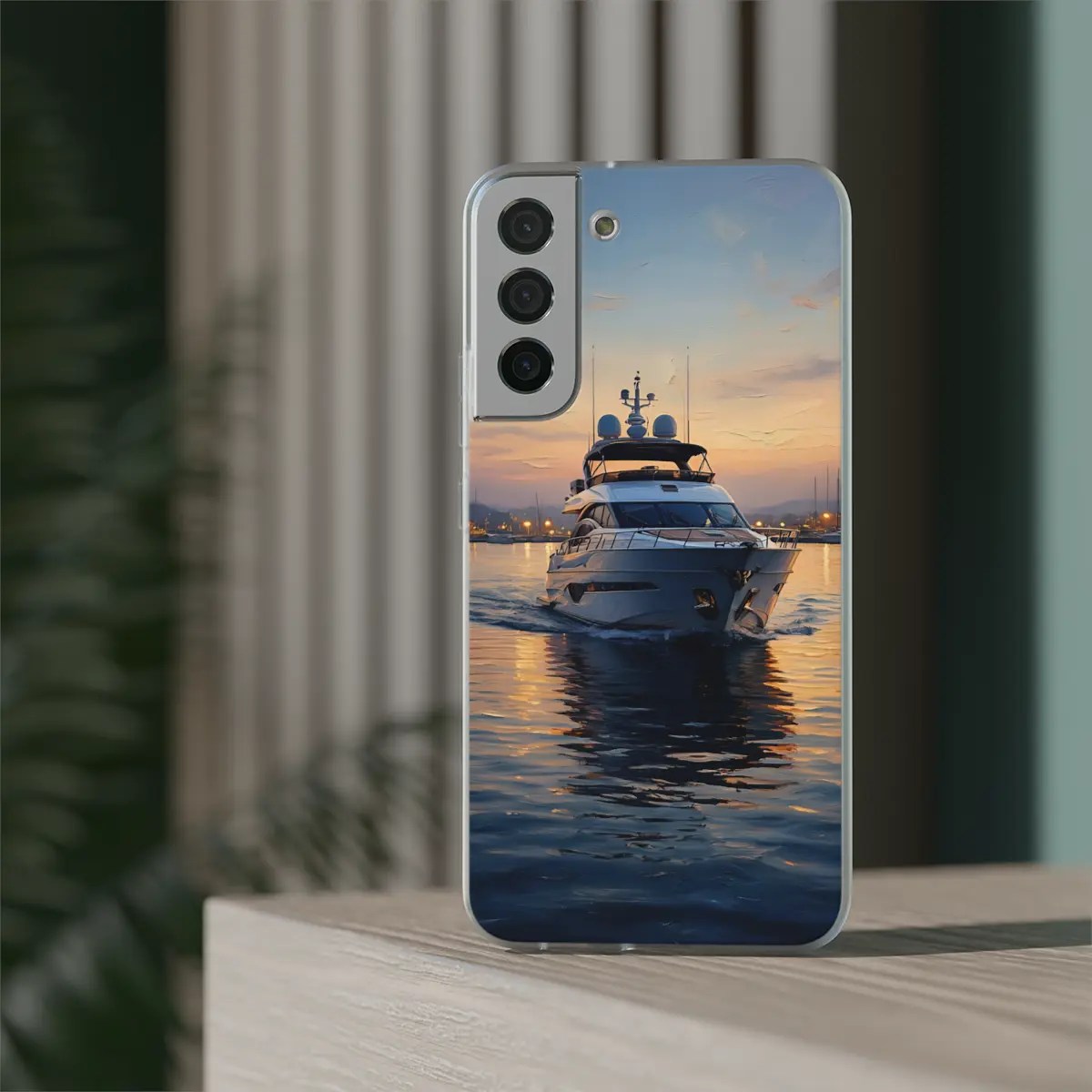 Yacht Dusk Flexi Phone Case Yacht Dusk Flexi Phone Case