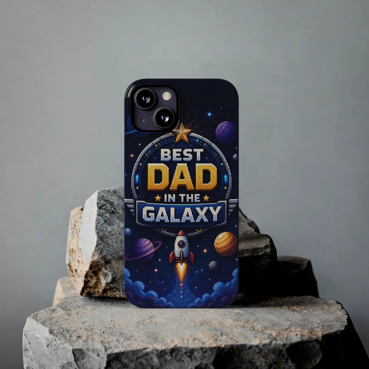 Galaxy Dad Badge Slim Phone Case Galaxy Dad Badge Slim Phone Case