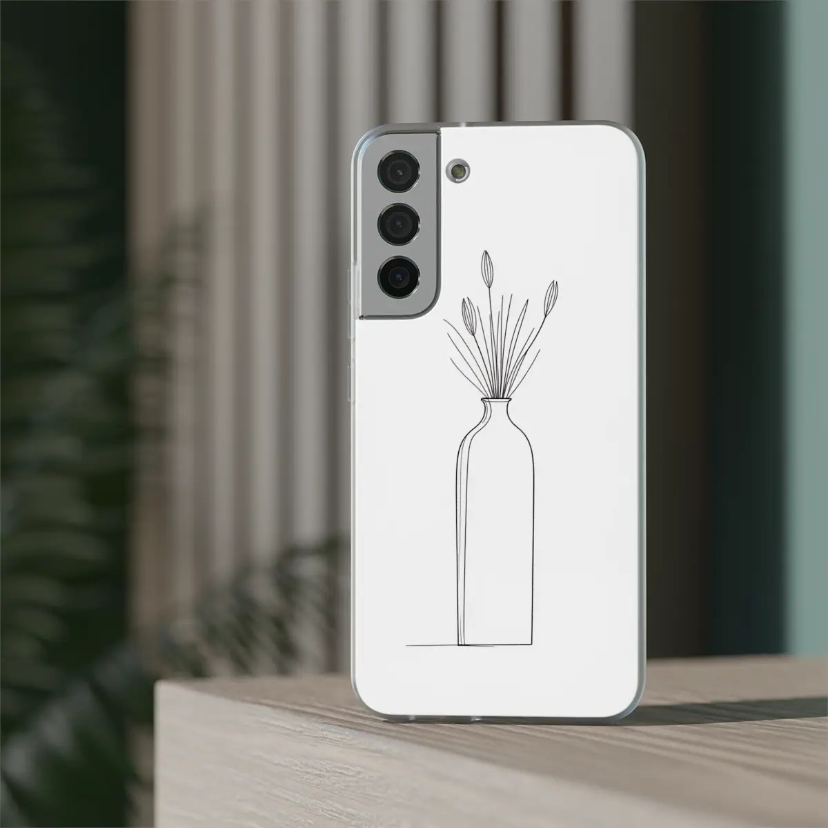 Vase Line Art Flexi Phone Case Vase Line Art Flexi Phone Case