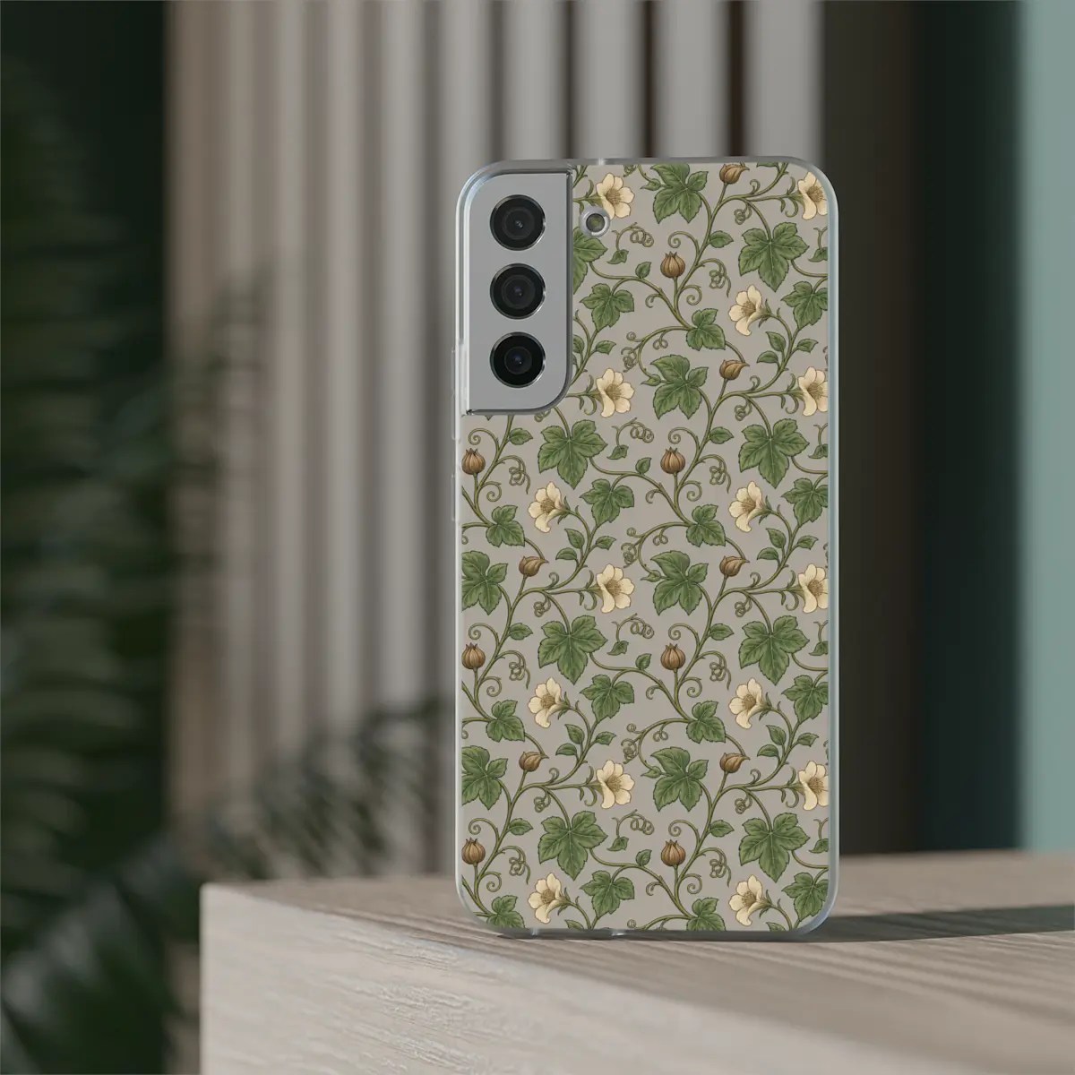 Vine Bloom Pattern Flexi Phone Case Vine Bloom Pattern Flexi Phone Case