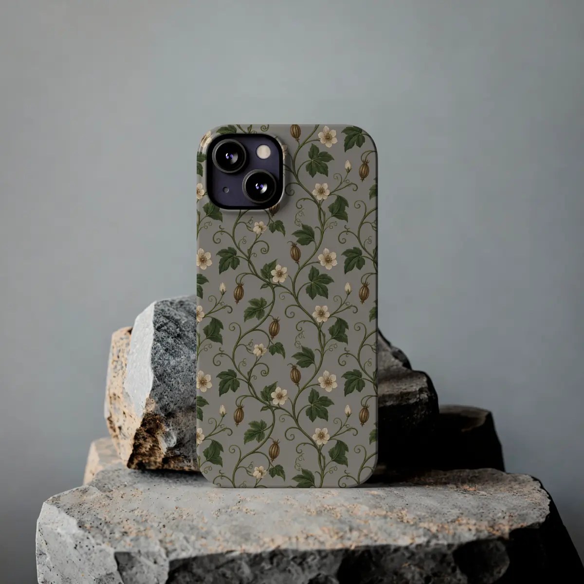 Vine Bloom Pattern Slim Phone Case Vine Bloom Pattern Slim Phone Case