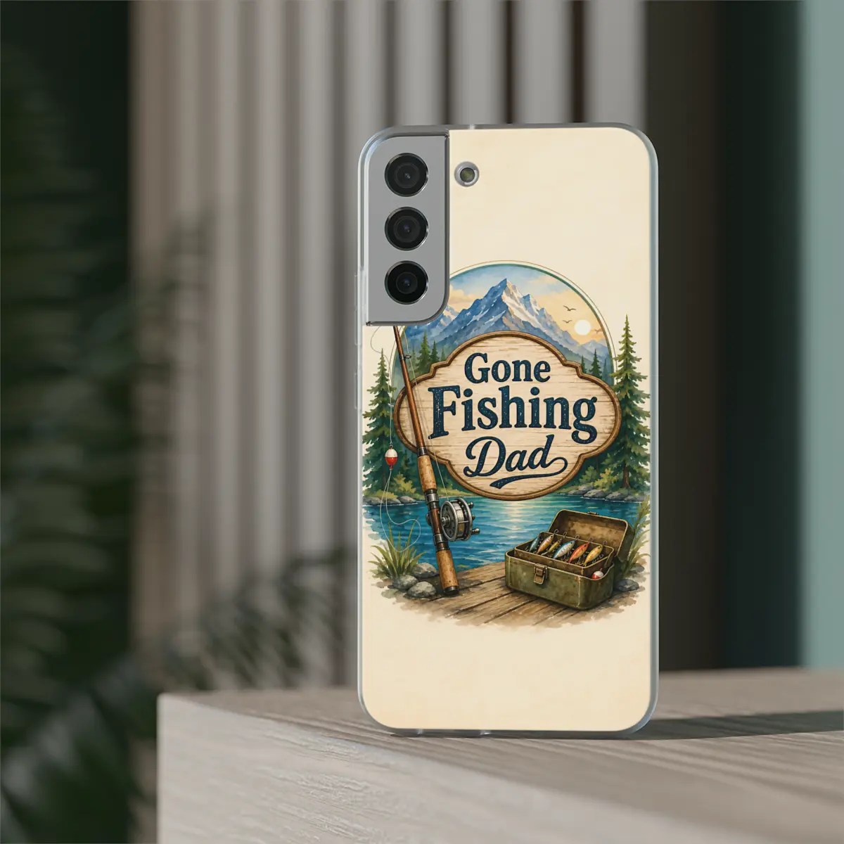 Gone Fishing Dad Flexi Phone Case Gone Fishing Dad Flexi Phone Case