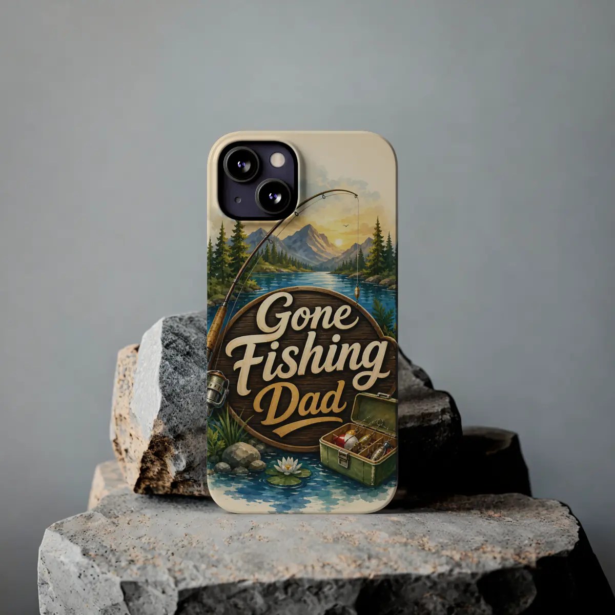 Gone Fishing Dad Slim Phone Case Gone Fishing Dad Slim Phone Case
