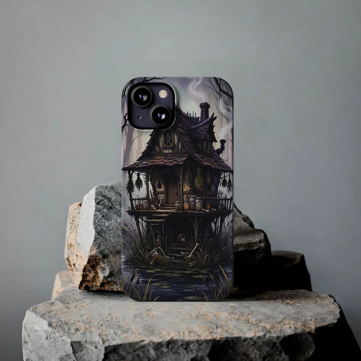 Witch Marsh Cottage Slim Phone Case Witch Marsh Cottage Slim Phone Case