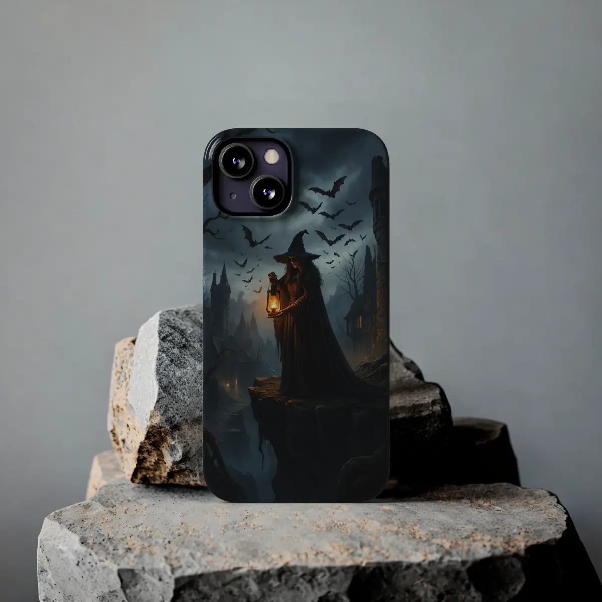 Witch on Cliff Slim Phone Case Witch on Cliff Slim Phone Case