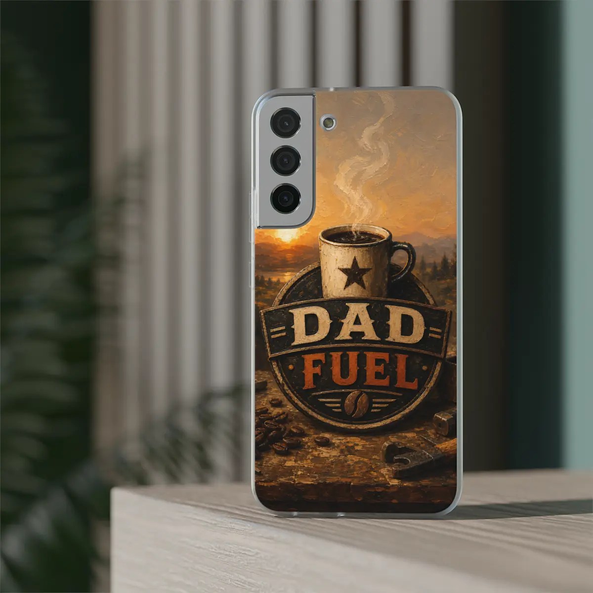 Dad Fuel Badge Flexi Phone Case Dad Fuel Badge Flexi Phone Case