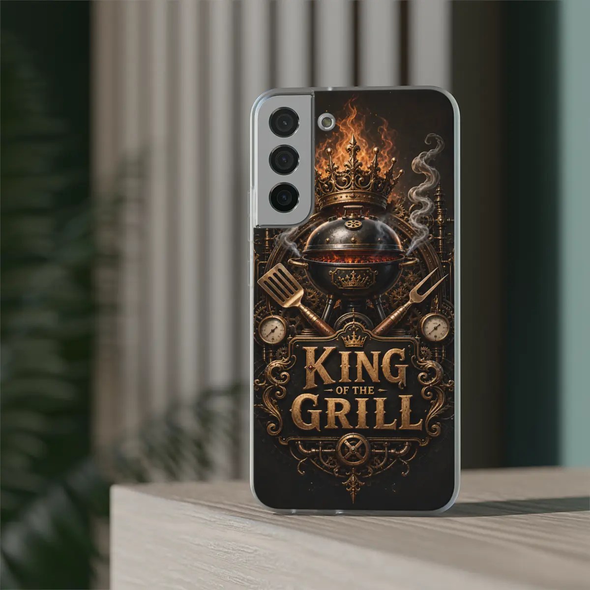 Grill King Crest Flexi Phone Case Grill King Crest Flexi Phone Case