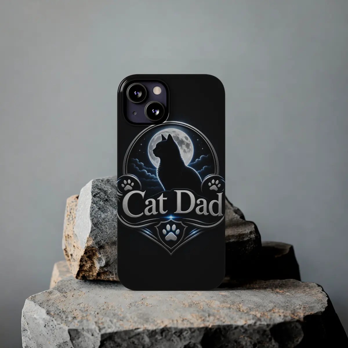 Cat Dad Badge Slim Phone Case Cat Dad Badge Slim Phone Case