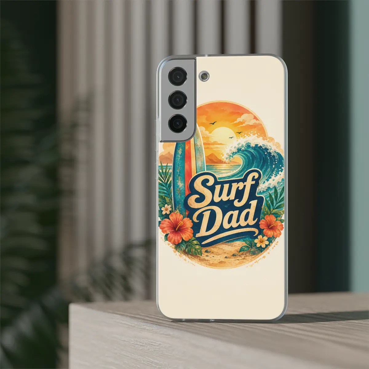 Surf Dad Badge Flexi Phone Case Surf Dad Badge Flexi Phone Case