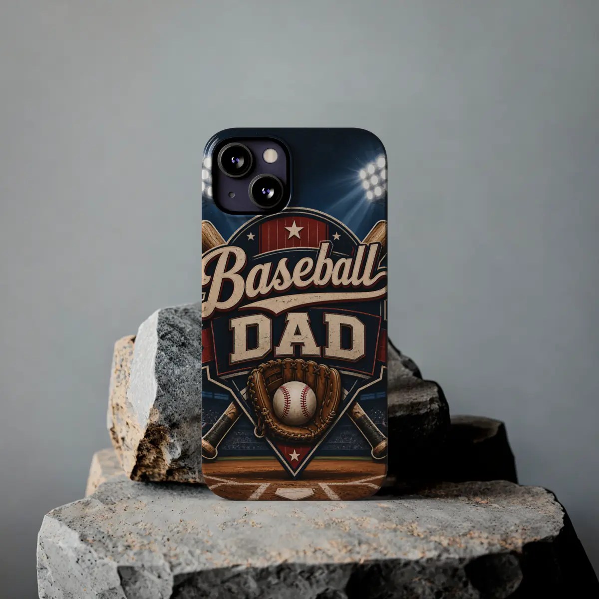 Baseball Dad Badge Slim Phone Case Baseball Dad Badge Slim Phone Case