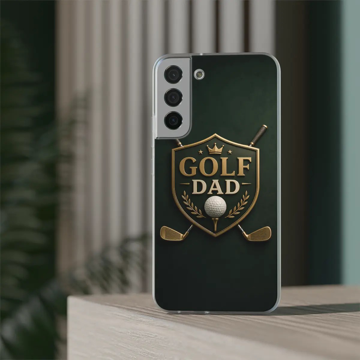 Golf Dad Crest Flexi Phone Case Golf Dad Crest Flexi Phone Case