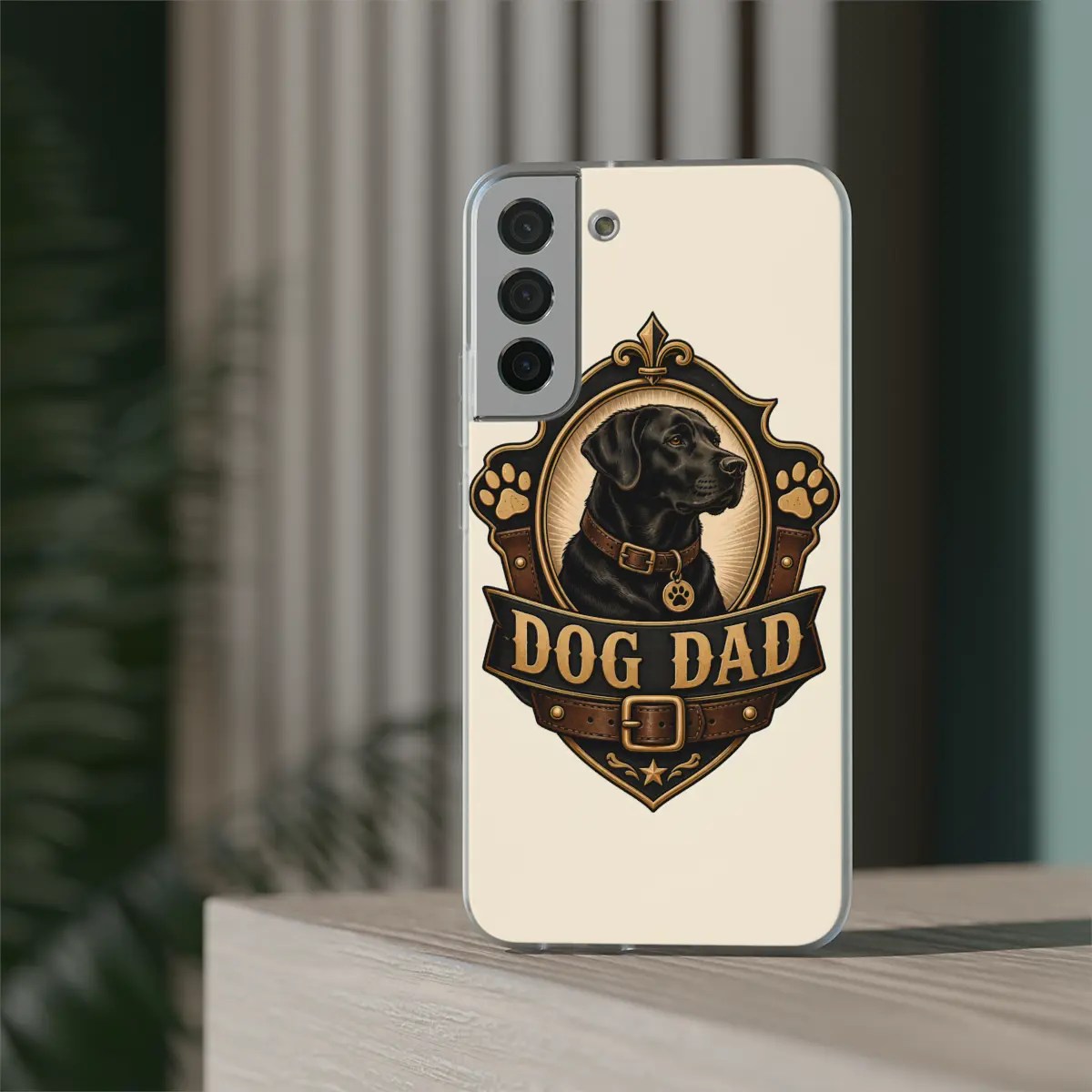 Dog Dad Badge Flexi Phone Case Dog Dad Badge Flexi Phone Case