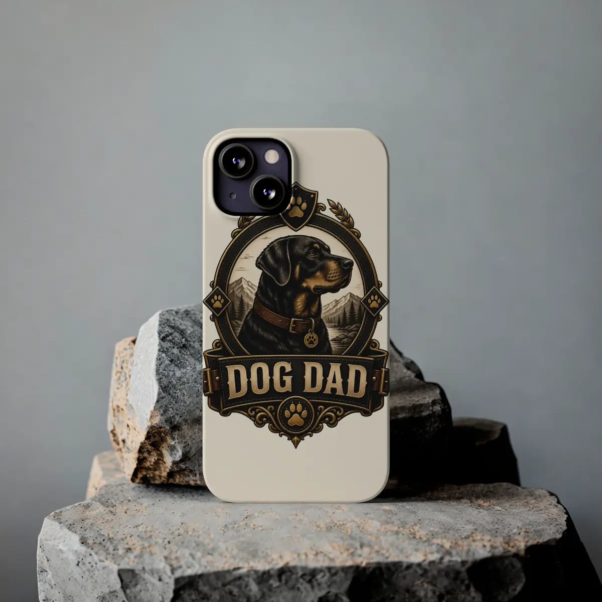 Dog Dad Badge Slim Phone Case Dog Dad Badge Slim Phone Case