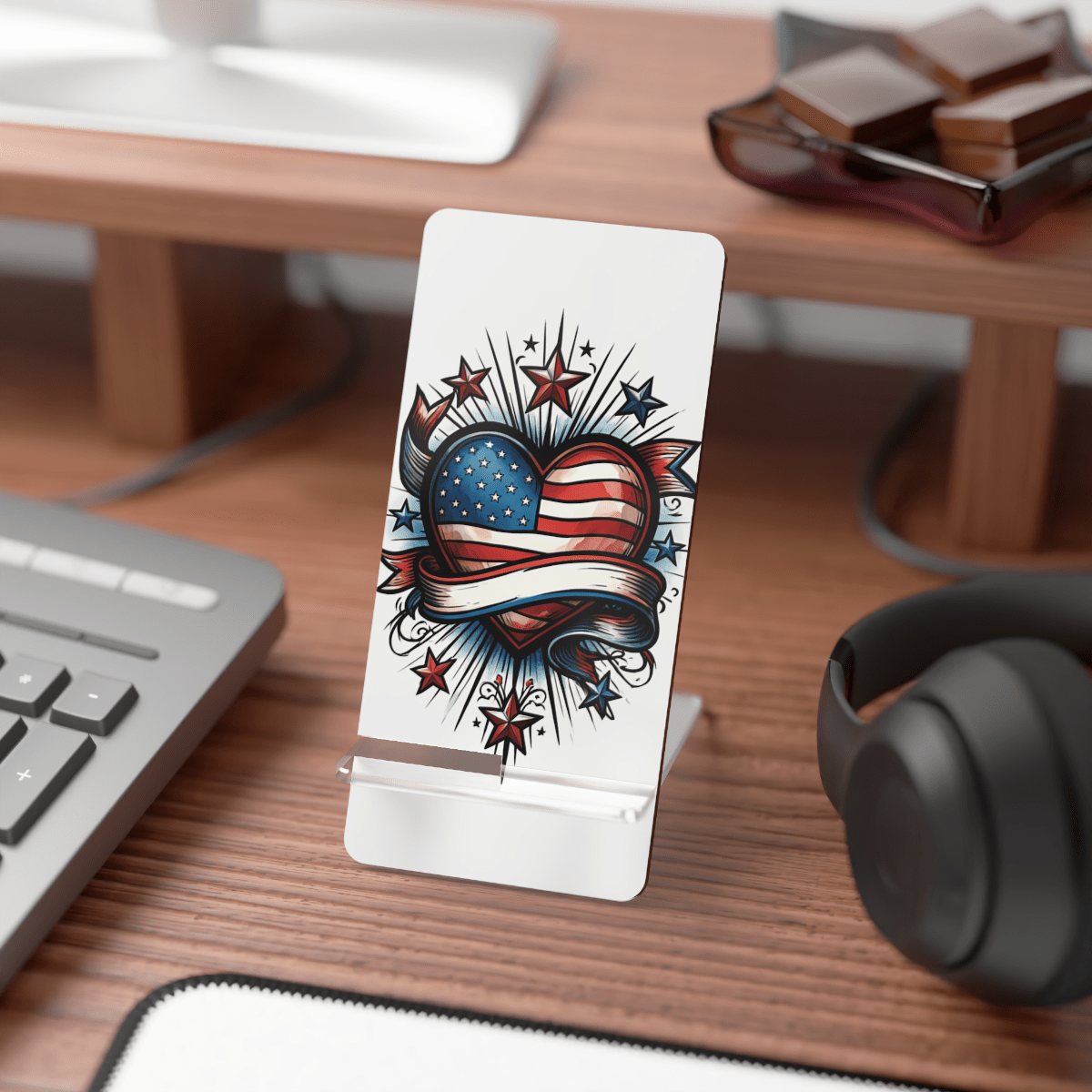 Patriot Heart Phone Display Stand Patriot Heart Phone Display Stand
