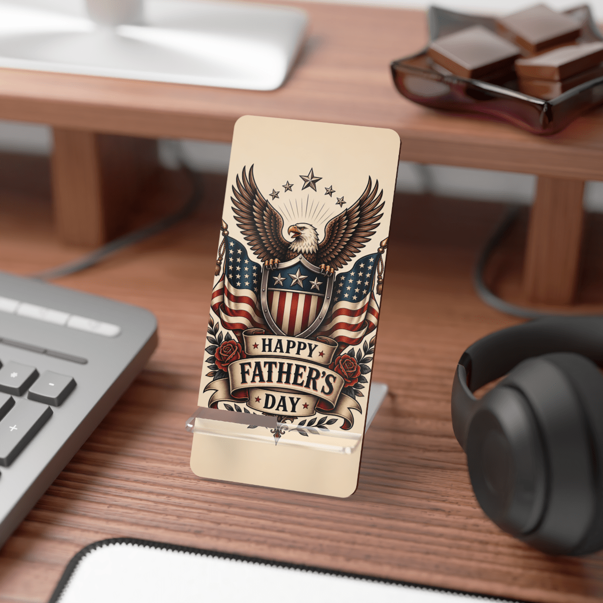 Patriotic Eagle Phone Display Stand Patriotic Eagle Phone Display Stand