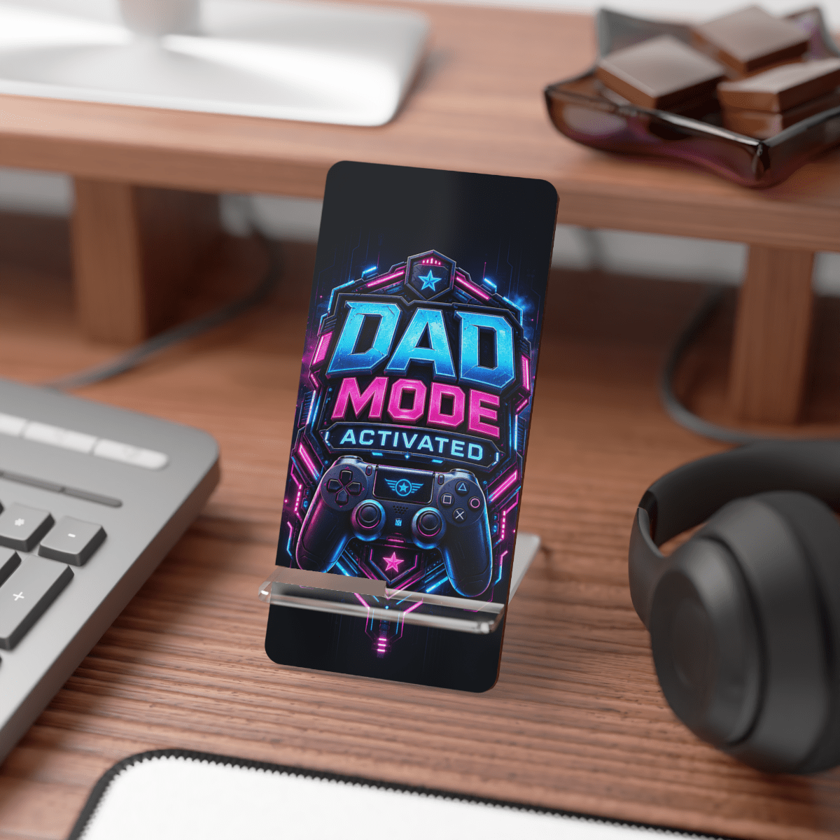 Dad Mode Glow Phone Display Stand Dad Mode Glow Phone Display Stand
