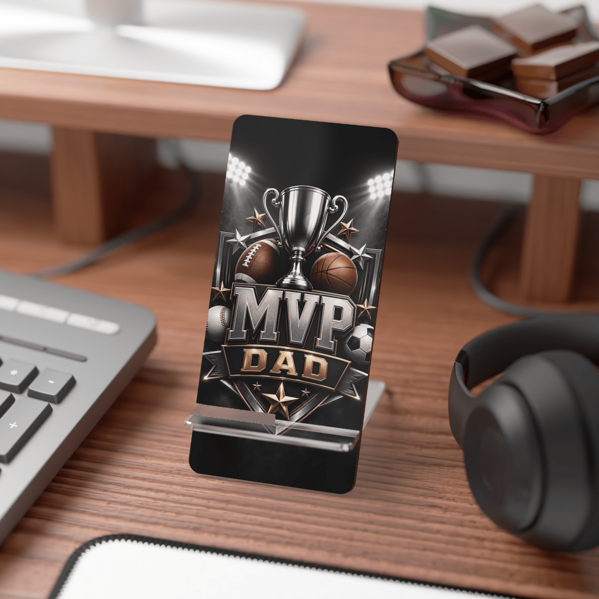 MVP Dad Trophy Phone Display Stand MVP Dad Trophy Phone Display Stand