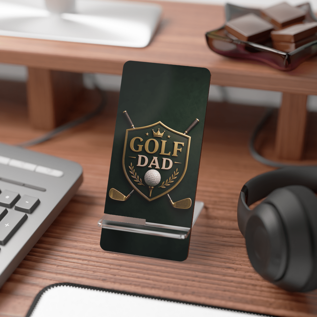 Golf Dad Crest Phone Display Stand Golf Dad Crest Phone Display Stand