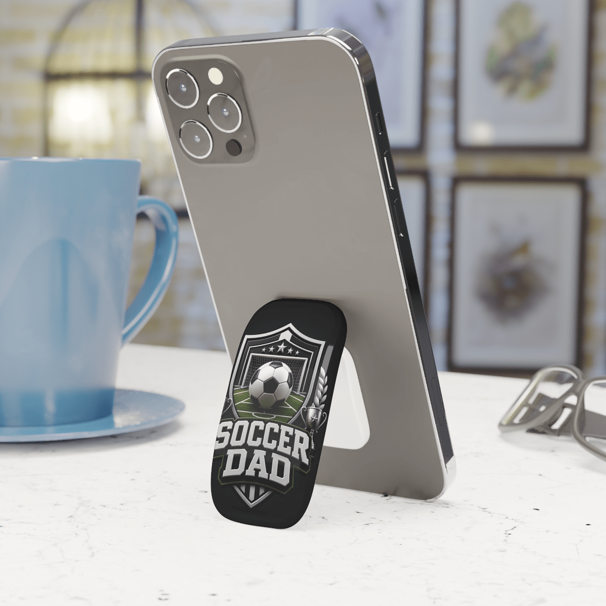 Soccer Dad Crest Click-On Grip Soccer Dad Crest Click-On Grip