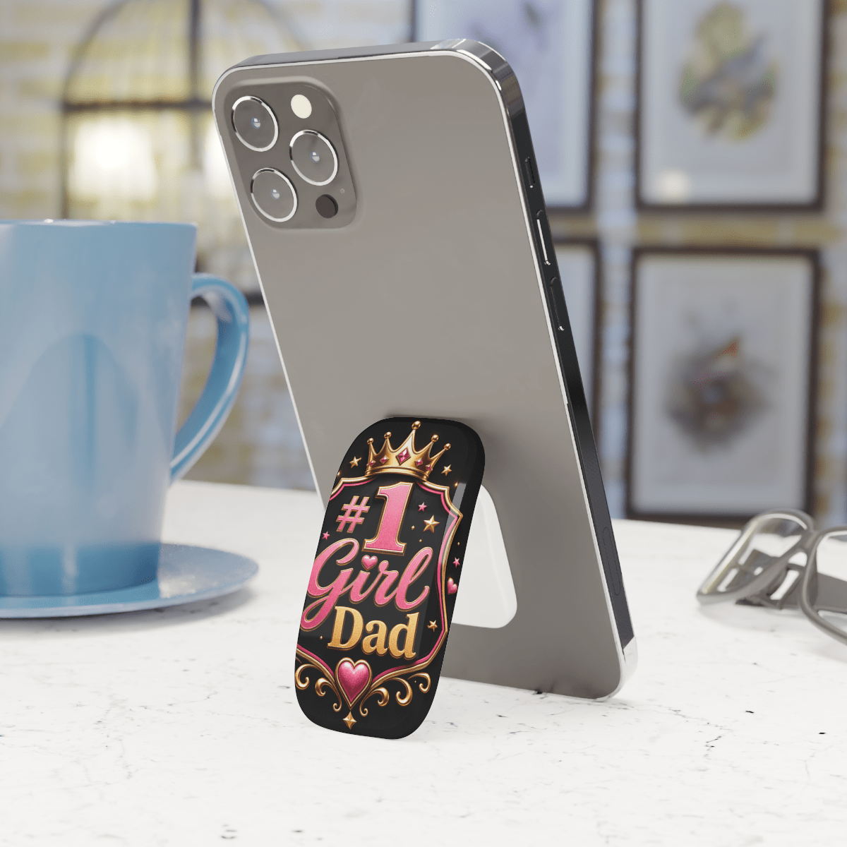 Girl Dad Badge Click-On Grip Girl Dad Badge Click-On Grip