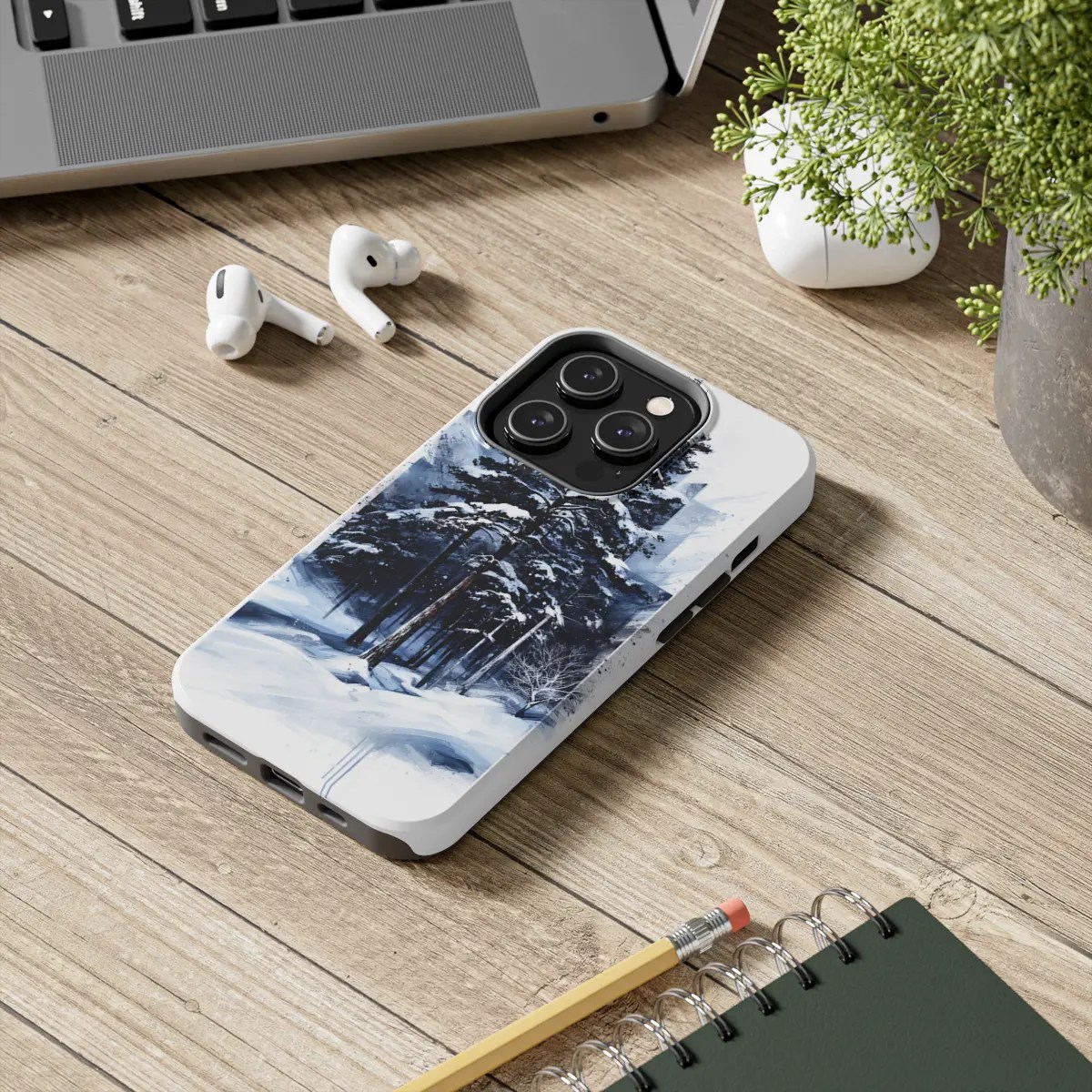 Snowy Forest Tough Phone Case Snowy Forest Tough Phone Case
