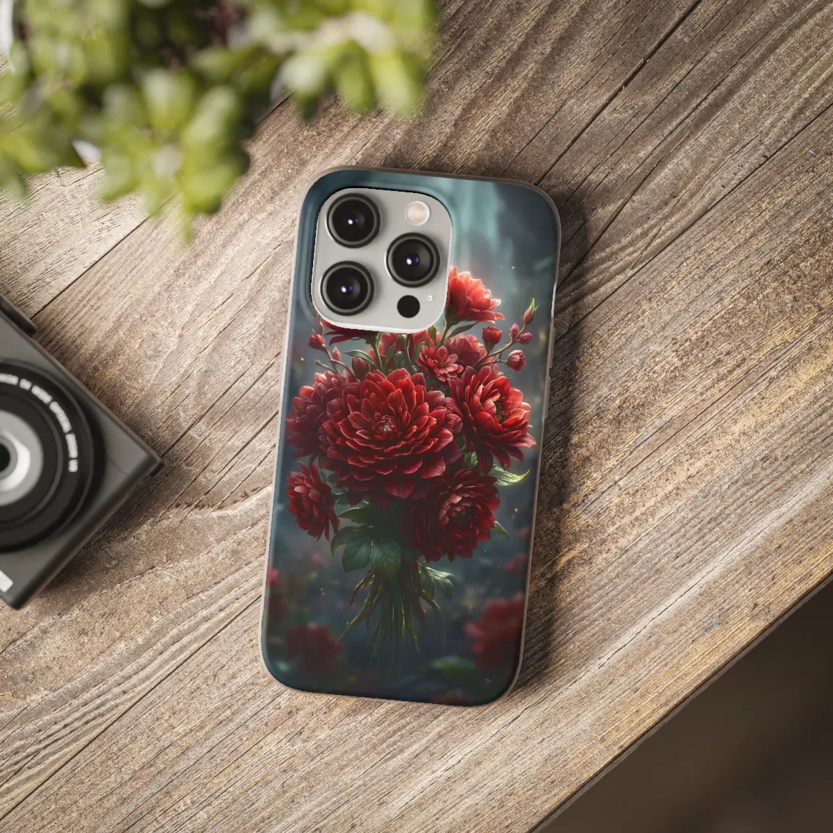 Red Flowers Flexi Phone Case Red Flowers Flexi Phone Case