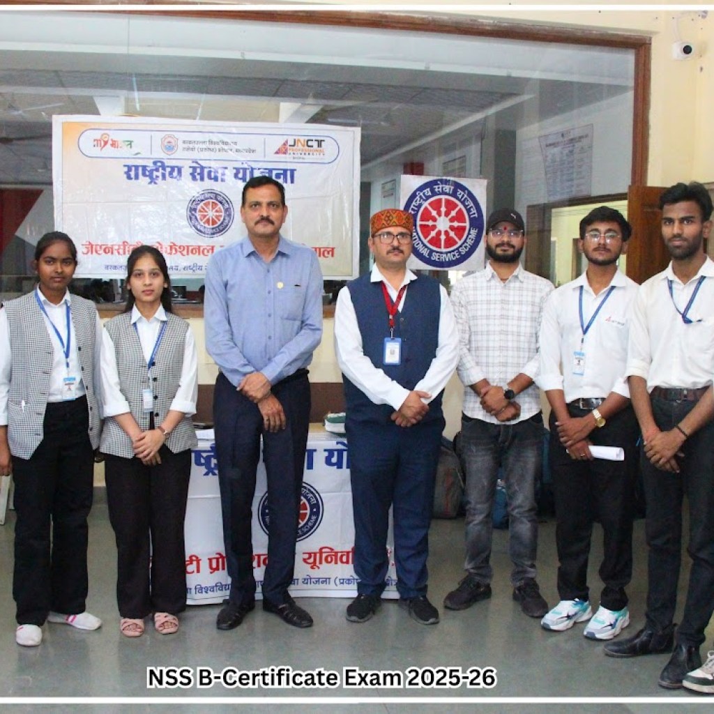JNCT Professional University – NSS B-Certificate Examination 2025-26 JNCT Professional University – NSS B-Certificate Examination 2025-26