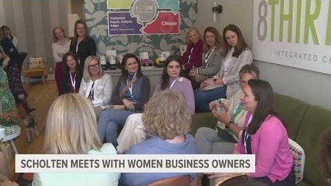 Women business owners meet with Rep. Scholten, voice economic concerns Women business owners meet with Rep. Scholten, voice economic concerns