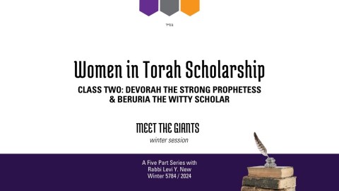 SCHOLARS OF STRENGTH, FAITH, WIT & COMPASSION | Women in Torah Scholarship pt. 2 | Rabbi Levi Y New SCHOLARS OF STRENGTH, FAITH, WIT & COMPASSION | Women in Torah Scholarship pt. 2 | Rabbi Levi Y New