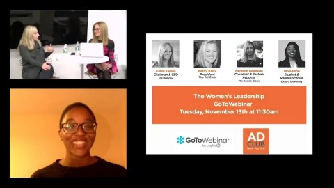 The first Women's Leadership Mentor Webinar The first Women's Leadership Mentor Webinar
