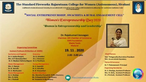Women in Entrepreneurship and Leadership | Dr. Rajakumari Jeevagan Women in Entrepreneurship and Leadership | Dr. Rajakumari Jeevagan