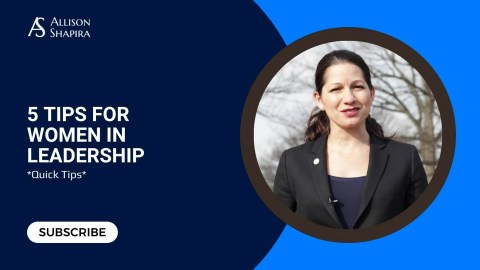 5 Tips for Women in Leadership 5 Tips for Women in Leadership