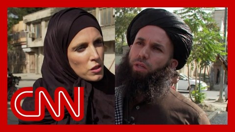 CNN reporter presses Taliban fighter on treatment of women CNN reporter presses Taliban fighter on treatment of women