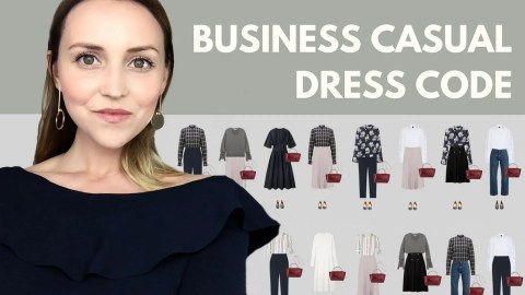 The business casual dress code: capsule wardrobe example. The business casual dress code: capsule wardrobe example.