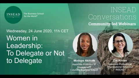 Women in Leadership: To Delegate or Not to Delegate Women in Leadership: To Delegate or Not to Delegate